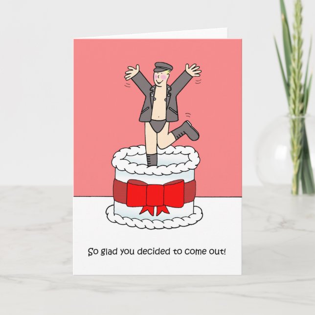 Coming Out Anniversary Humour. Card (Front)