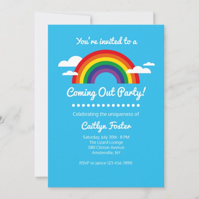 Coming Out Celebration Invitation (Front)