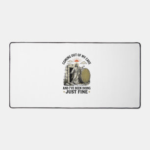 Coming Out of My Cave Christian Resurrection Shirt Desk Mat