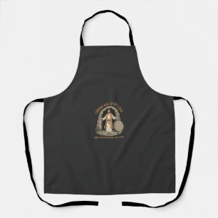 Coming Out of My Cave Funny Christian Vintage Shir Apron
