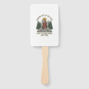 Coming Out of My Cave Resurrection Lyric Shirt Des Hand Fan