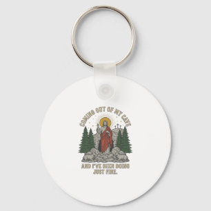 Coming Out of My Cave Resurrection Lyric Shirt Des Key Ring