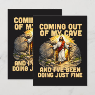 Coming Out of My Cave The Jesus Resurrection Card