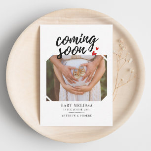 Coming Soon Baby Girl Pregnancy Announcement