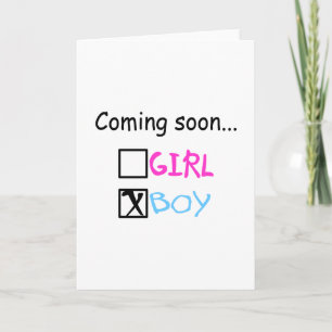 Coming Soon...(Boy) Card