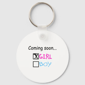 Coming Soon... (Girl) Key Ring