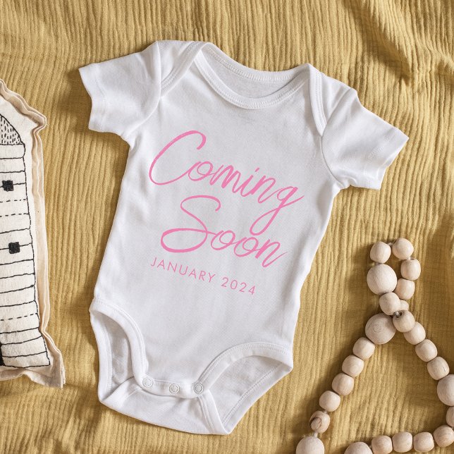 Coming Soon New Baby Girl Announcement  Bodysuit (Creator Uploaded)