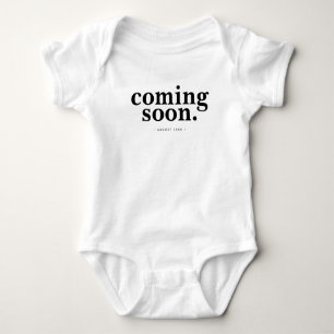 Coming Soon Personalised Pregnancy Announcement Ba Baby Bodysuit