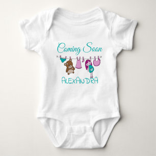 Coming Soon Pregnancy Announcement Baby Bodysuit