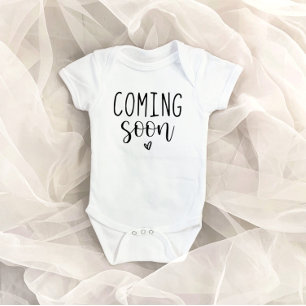 Coming Soon Pregnancy Announcement Baby Bodysuit