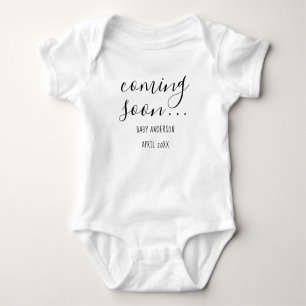 Coming Soon Pregnancy Announcement baby jumpsuit