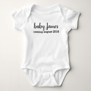 Coming soon, pregnancy announcement, baby notice bodysuit