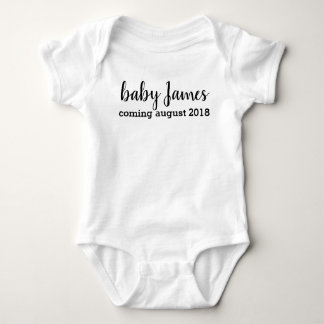 Coming soon, pregnancy announcement, baby notice bodysuit
