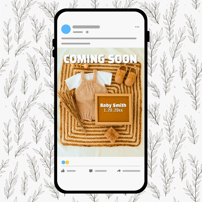 Coming Soon Social Media Neutral Pregnancy Announcement (Coming Soon Social Media Neutral Pregnancy Announcement)