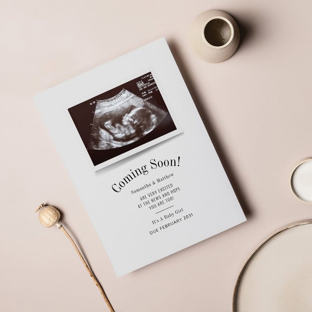 Coming Soon Ultrasound Photo Pregnancy Announcement (Creator Uploaded)