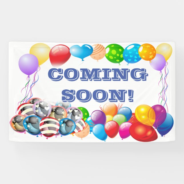 Coming Soon Vinyl Banner 3' x 5' Banner (Horizontal)