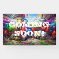Coming Soon Vinyl Banner 3' x 5' Banner
