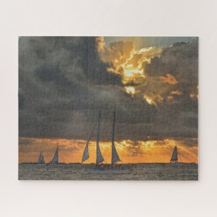 Coming Storm at Sunset in Key West, Florida Jigsaw Puzzle