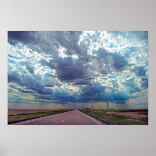 Coming Storm in Western Kansas Poster