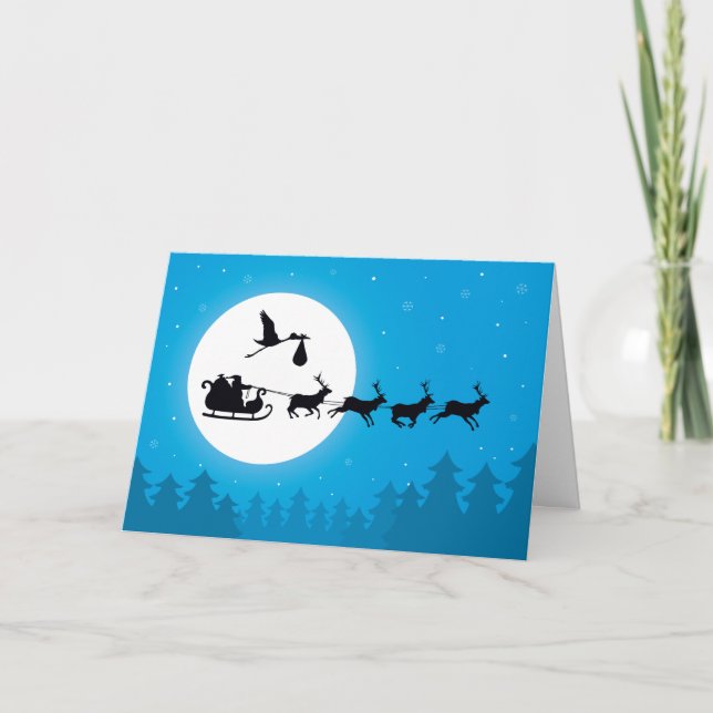 Coming to Town Pregnancy Christmas Cards (Front)