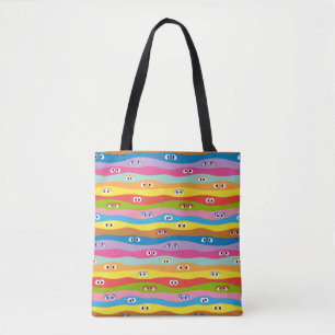 Coming Together Eyes Pattern Tote Bag