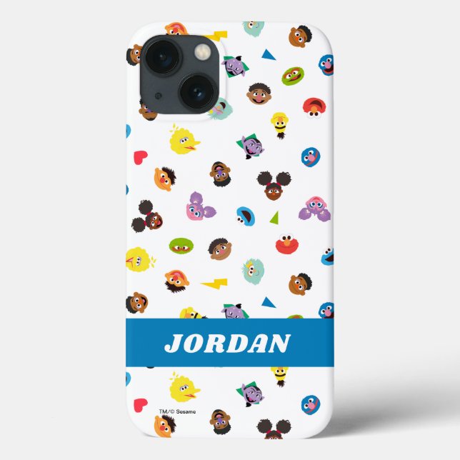 Coming Together Faces Pattern | Add Your Name Case-Mate iPhone Case (Back)