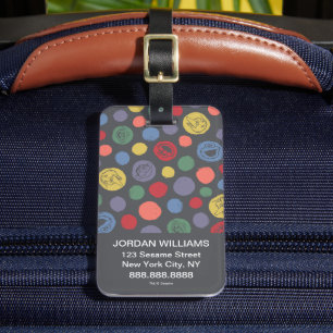Coming Together Polka Dot Pattern Luggage Tag