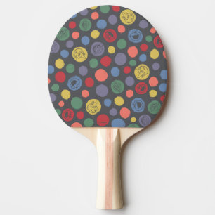 Coming Together Polka Dot Pattern Ping Pong Paddle