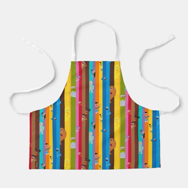 Coming Together Stripe Pattern Apron (Front)