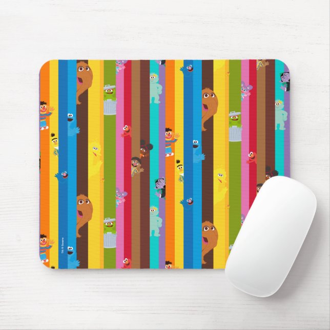Coming Together Stripe Pattern Mouse Pad (With Mouse)