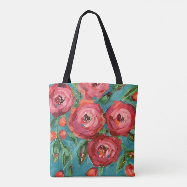 Coming Up Roses Tote Bag (Back)