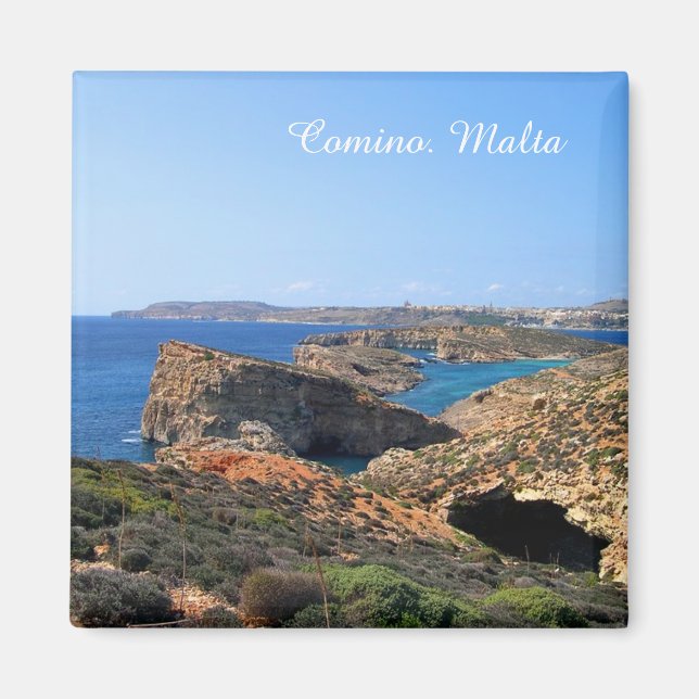 Comino island in Malta Magnet (Front)