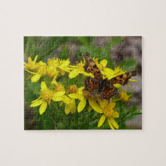 Comma Butterfly in Glacier National Park Jigsaw Puzzle