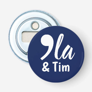 Comma Kamala and Tim 2024 Bottle Opener