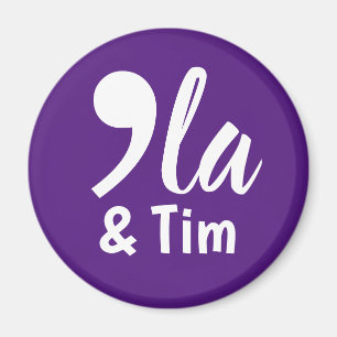 Comma Kamala and Tim 2024 Magnet