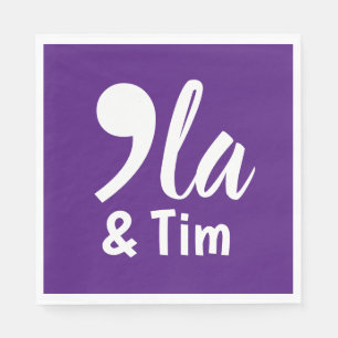 Comma Kamala and Tim 2024 Napkin