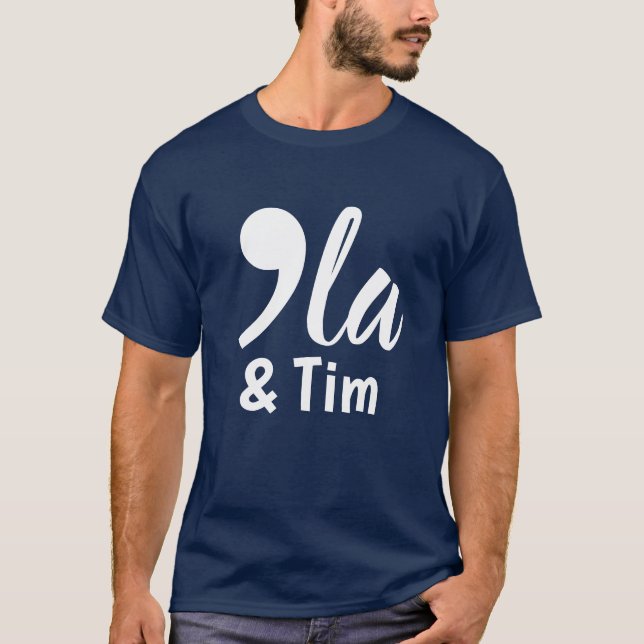 Comma Kamala and Tim 2024 T-Shirt (Front)