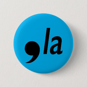 comma la 6 cm round badge
