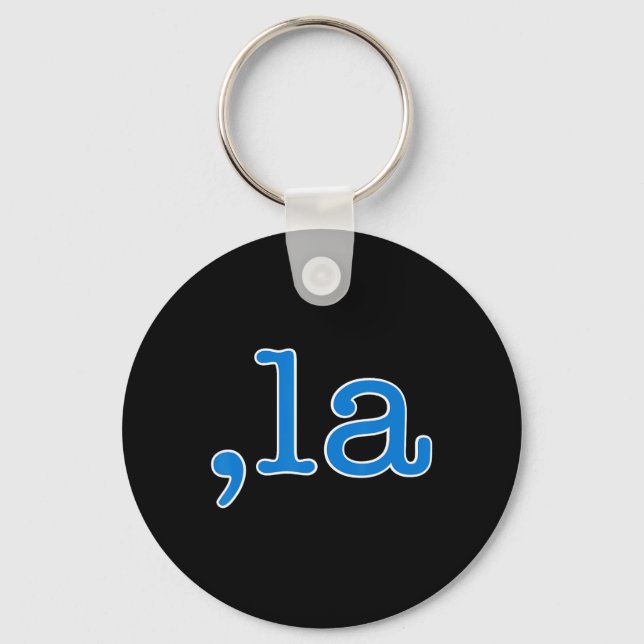 Comma La Blue Comma La - Kamala Harris 2024 Us  Key Ring (Front)