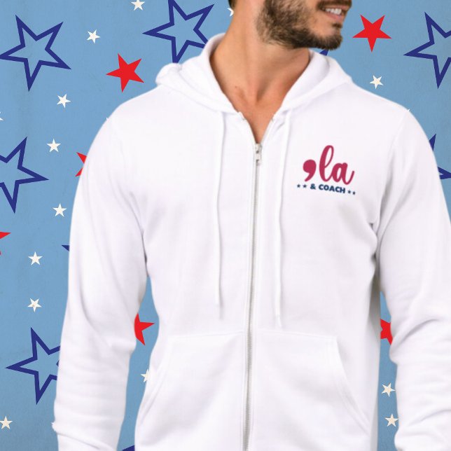 Comma la & Coach-Kamala Harris Tim Walz Full-Zip Hoodie (Creator Uploaded)