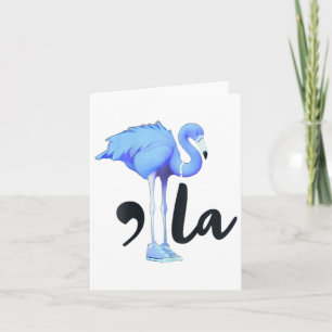 Comma La Flamingo Vote Harris Waltz 2024 Kamala Fo Card