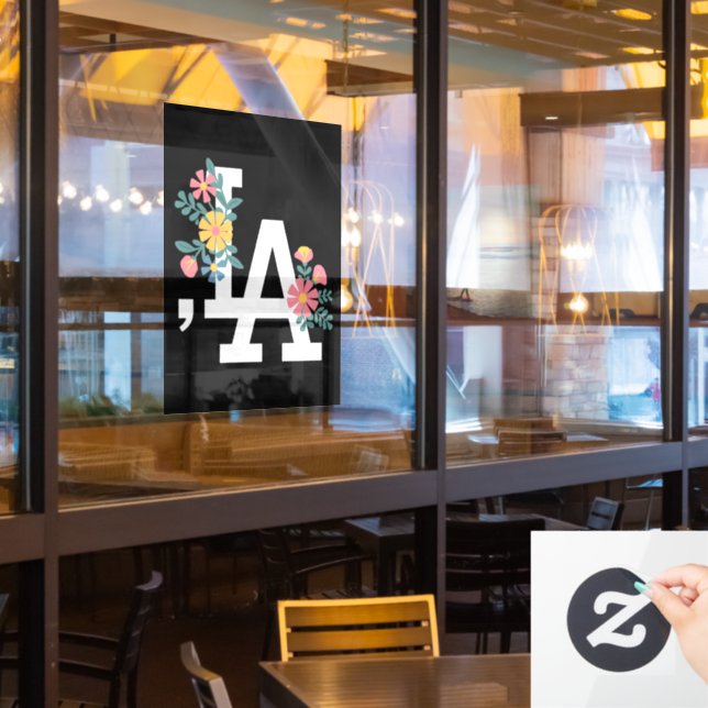 Comma la Floral Kamala Harris For President 2024  (Restaurant Window)