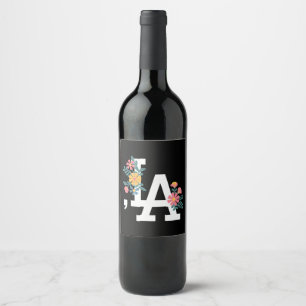 Comma la Floral Kamala Harris For President 2024  Wine Label