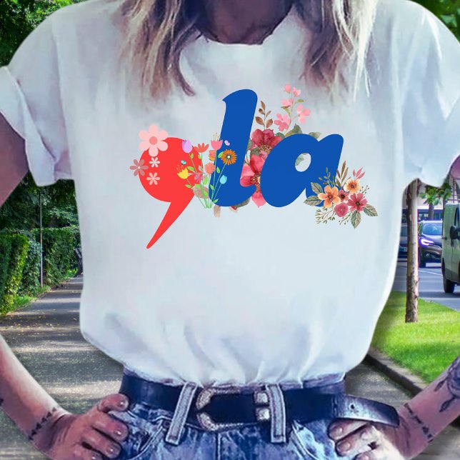Comma la Flowers T-Shirt (Creator Uploaded)