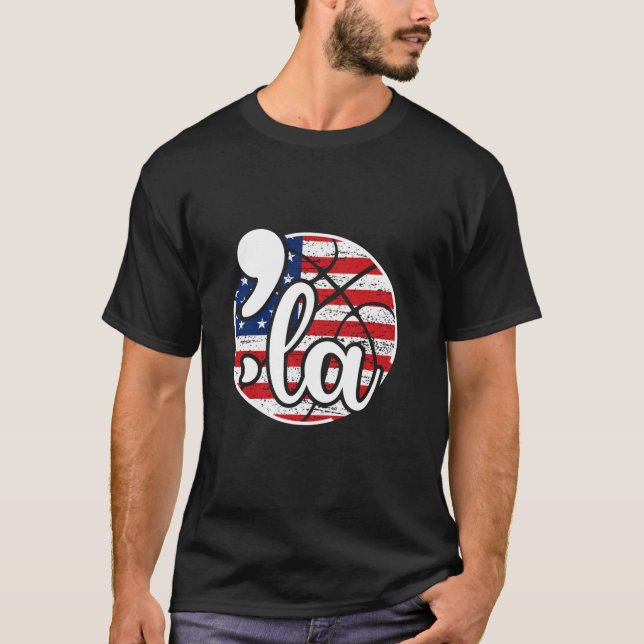 Comma La for Basketball Fans T Shirt (Front)