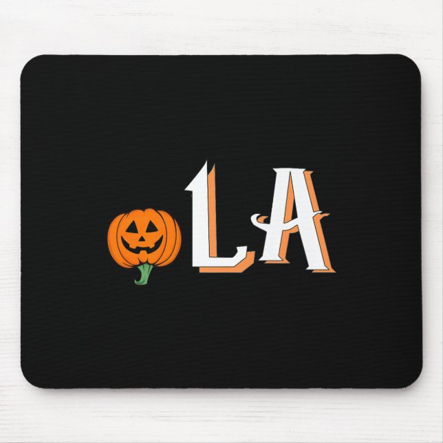 Comma La Funny Kamala Harris 2024 Halloween Pumpki Mouse Pad (Front)