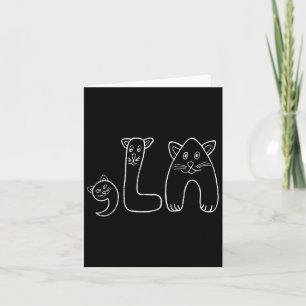 Comma La Funny Kamala Retro Cat Card
