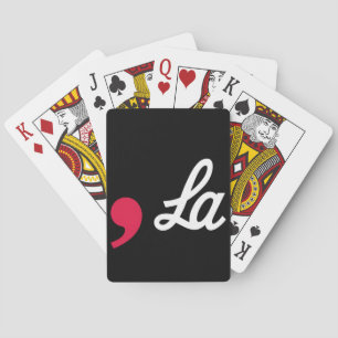 Comma La Funny Punctuation Kamala Harris Playing Cards
