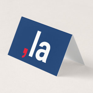 Comma La kamala funny pronunciation blue card