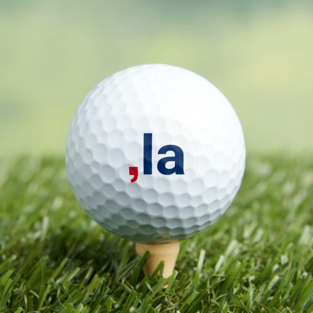 Comma La kamala funny pronunciation patriotic Golf Balls (Insitu Tee)